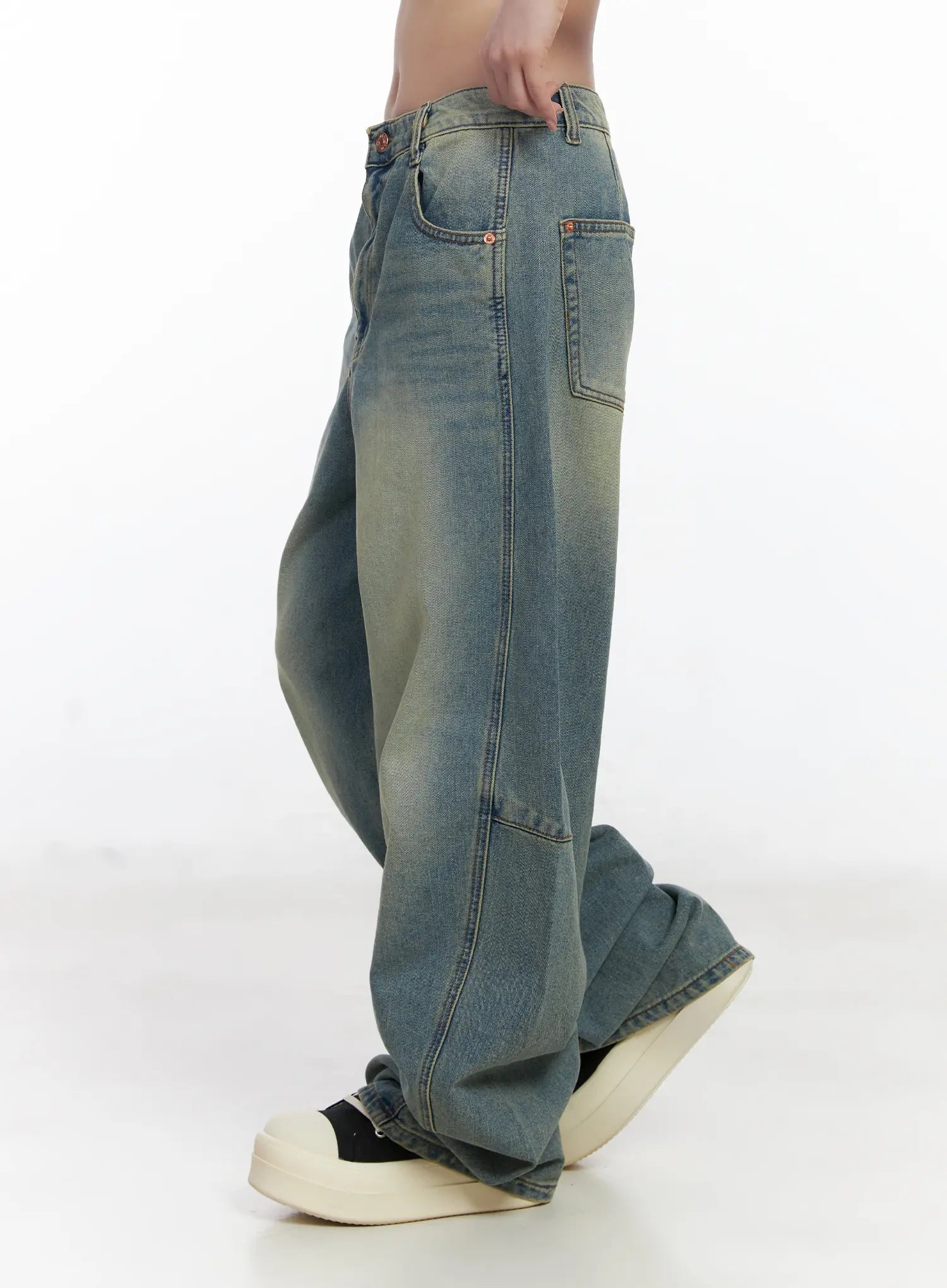 Mariah Wide Leg Baggy Jeans CJ526