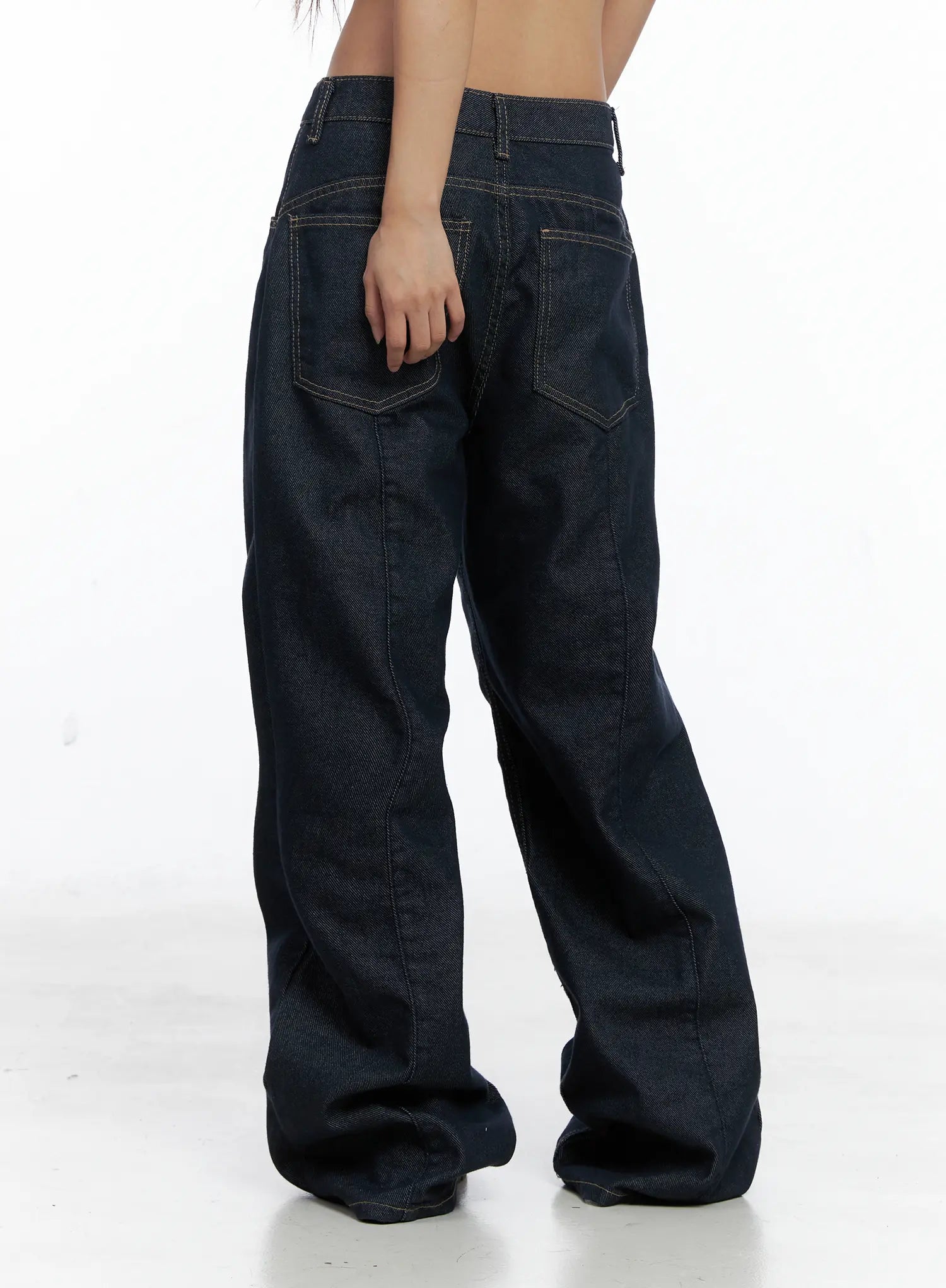 Giada Raw Indigo Wide-Leg Jeans CS505