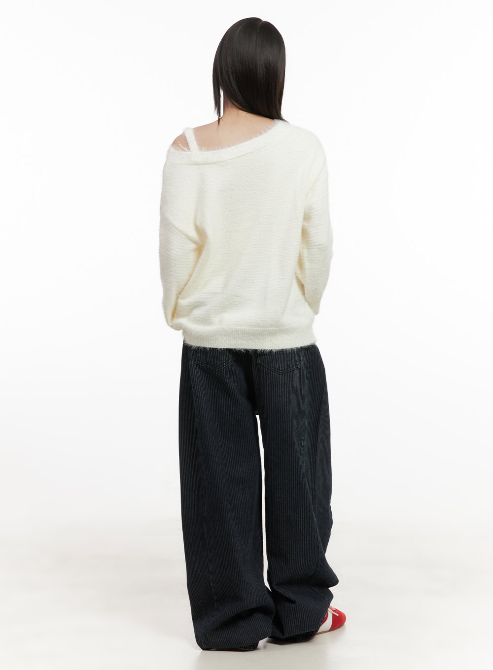 Comfortable Striped Wide-Leg Pants CD425