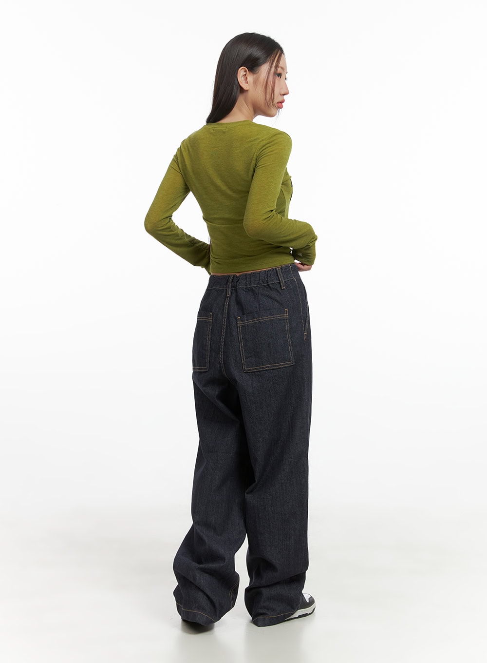 Lola Pintuck Baggy Jeans CO402