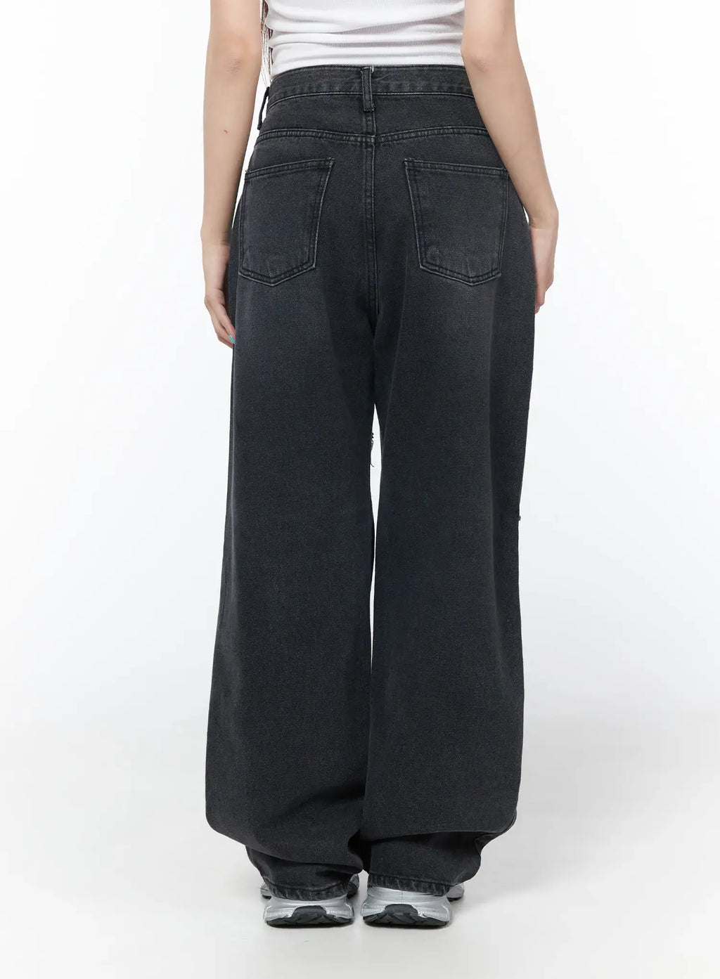 Nami Distressed Wide Leg Jeans CY529