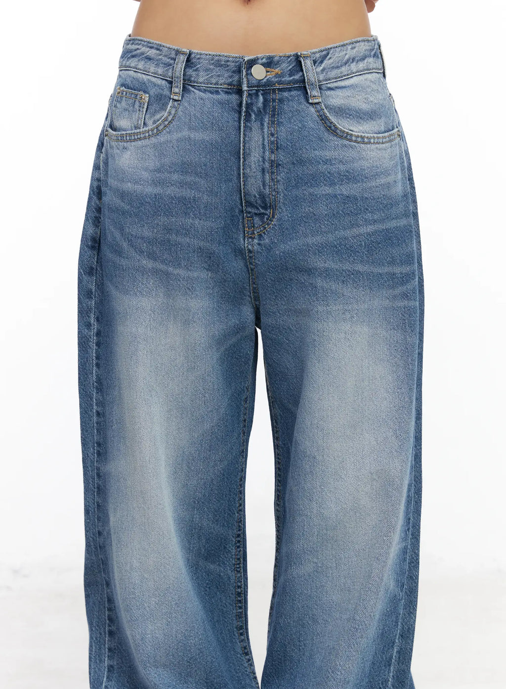 Alora Vintage Washed Wide Leg Jeans CF513