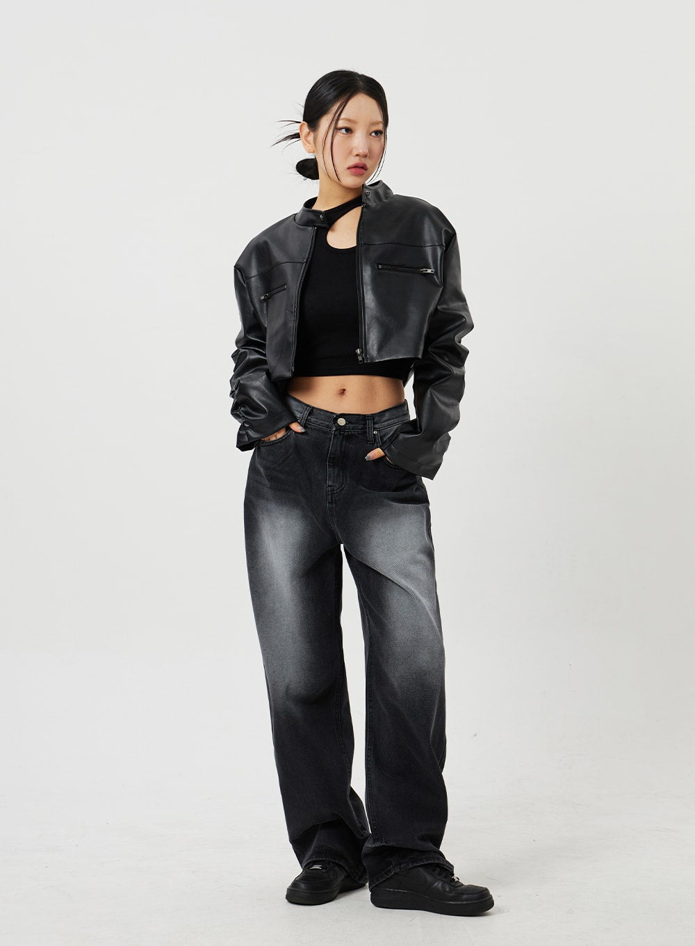 Mid-Rise Baggy Jeans CF328