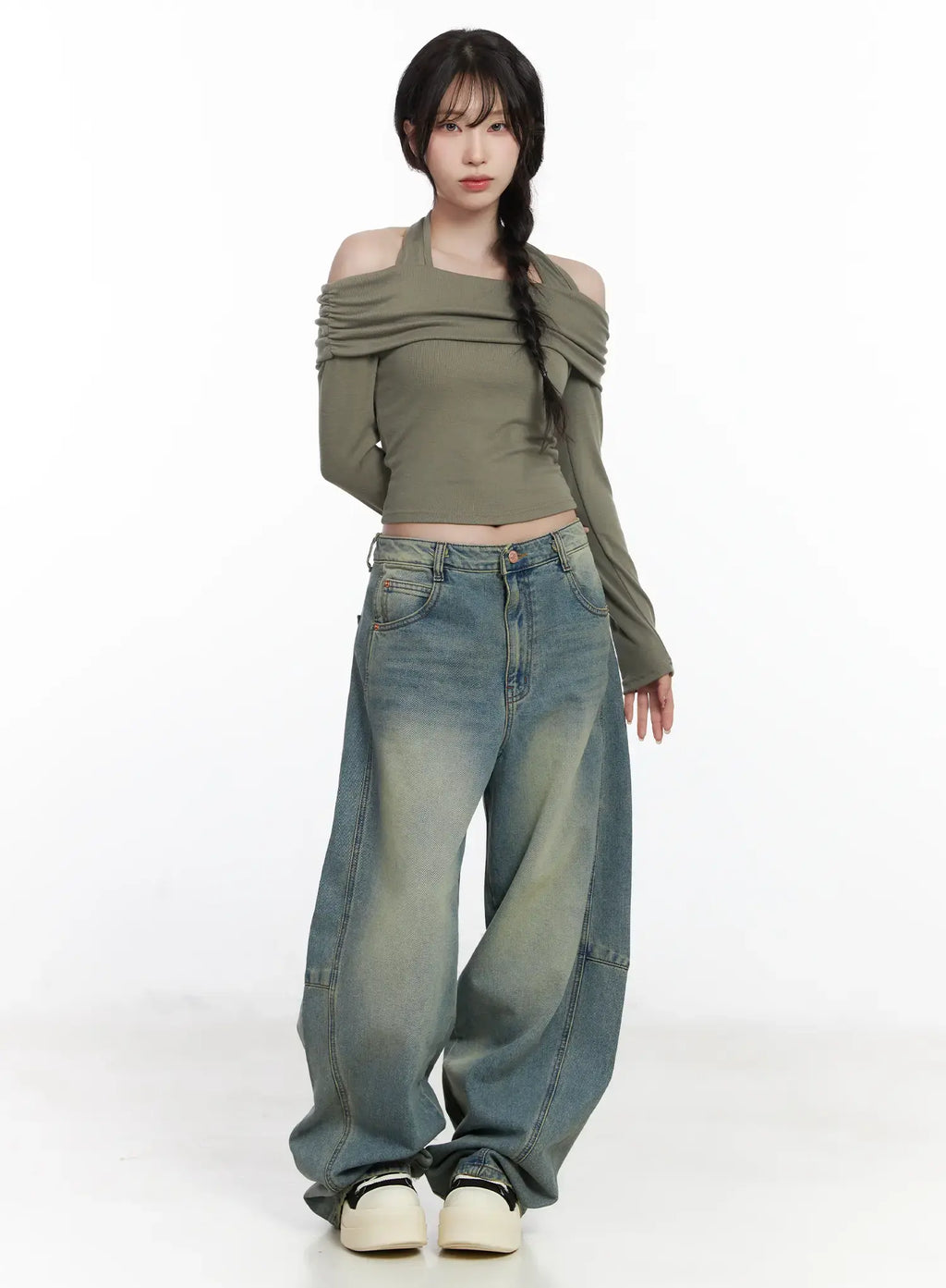 Mariah Wide Leg Baggy Jeans CJ526