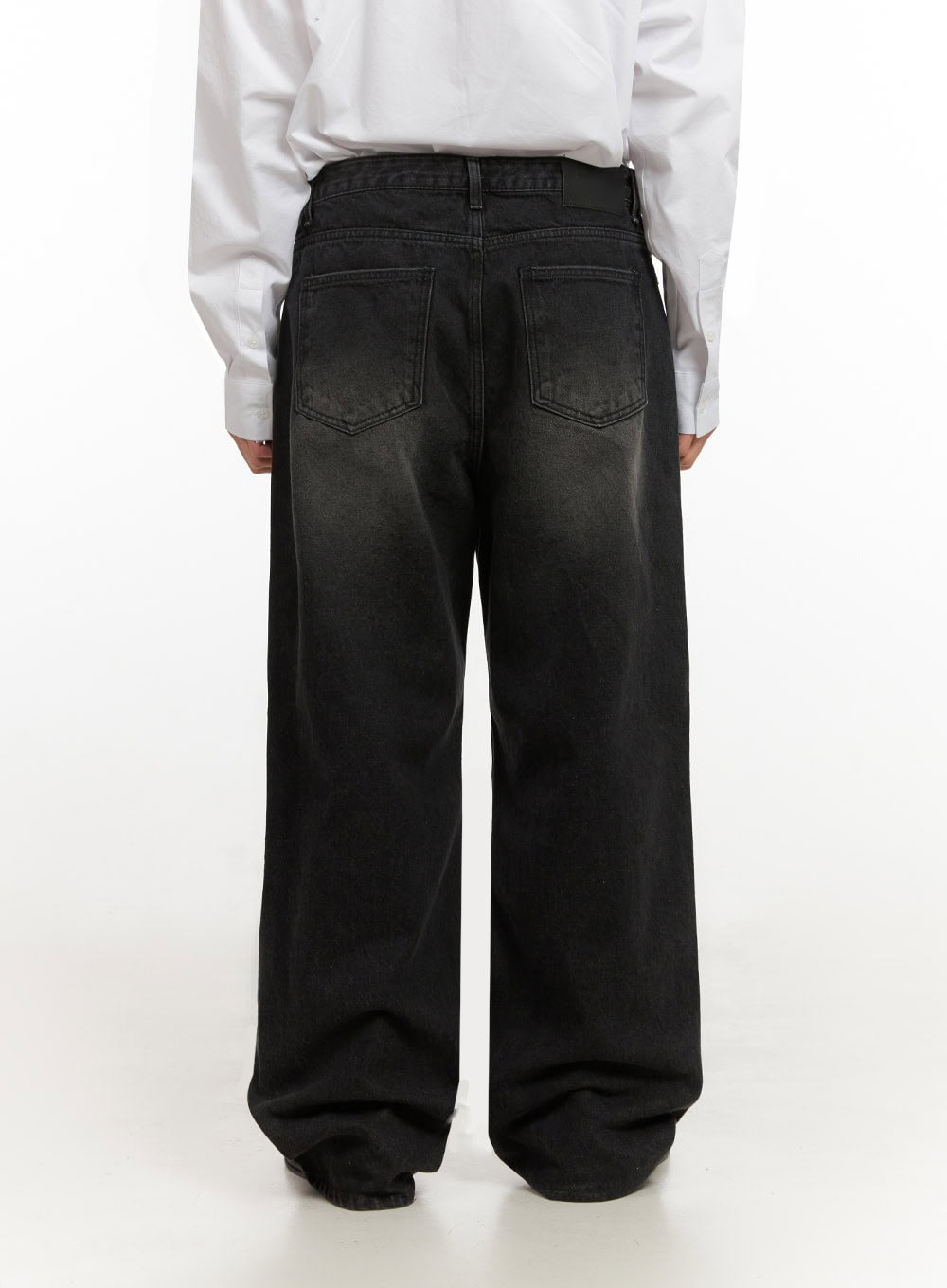 Men's Washed Relaxed-Fit Jeans ID406