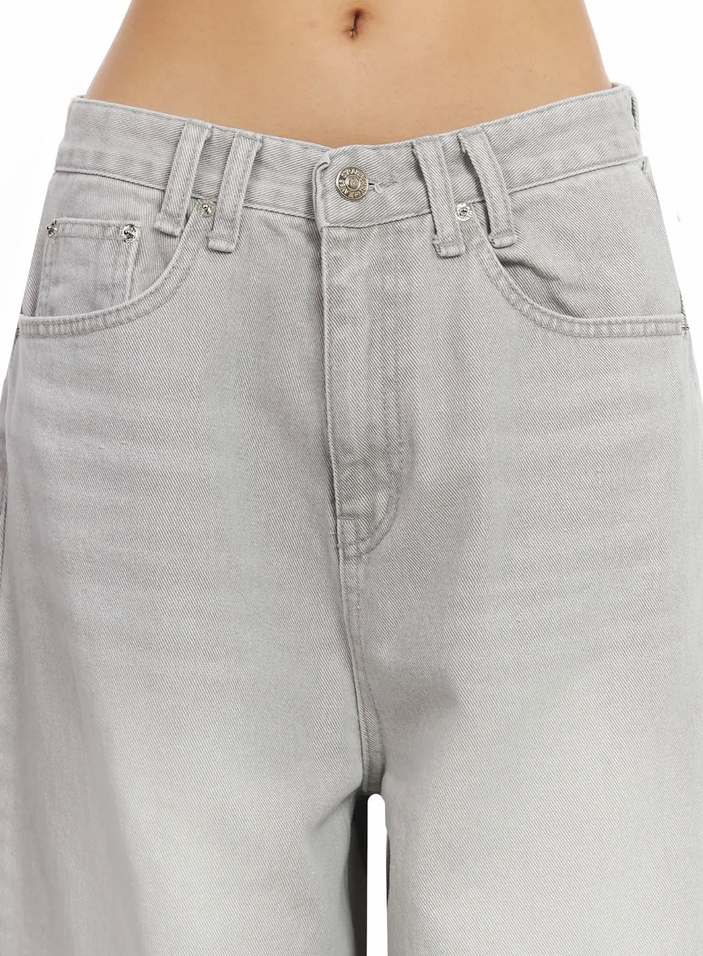 Cece Stone Washed Wide Leg Jeans IA508