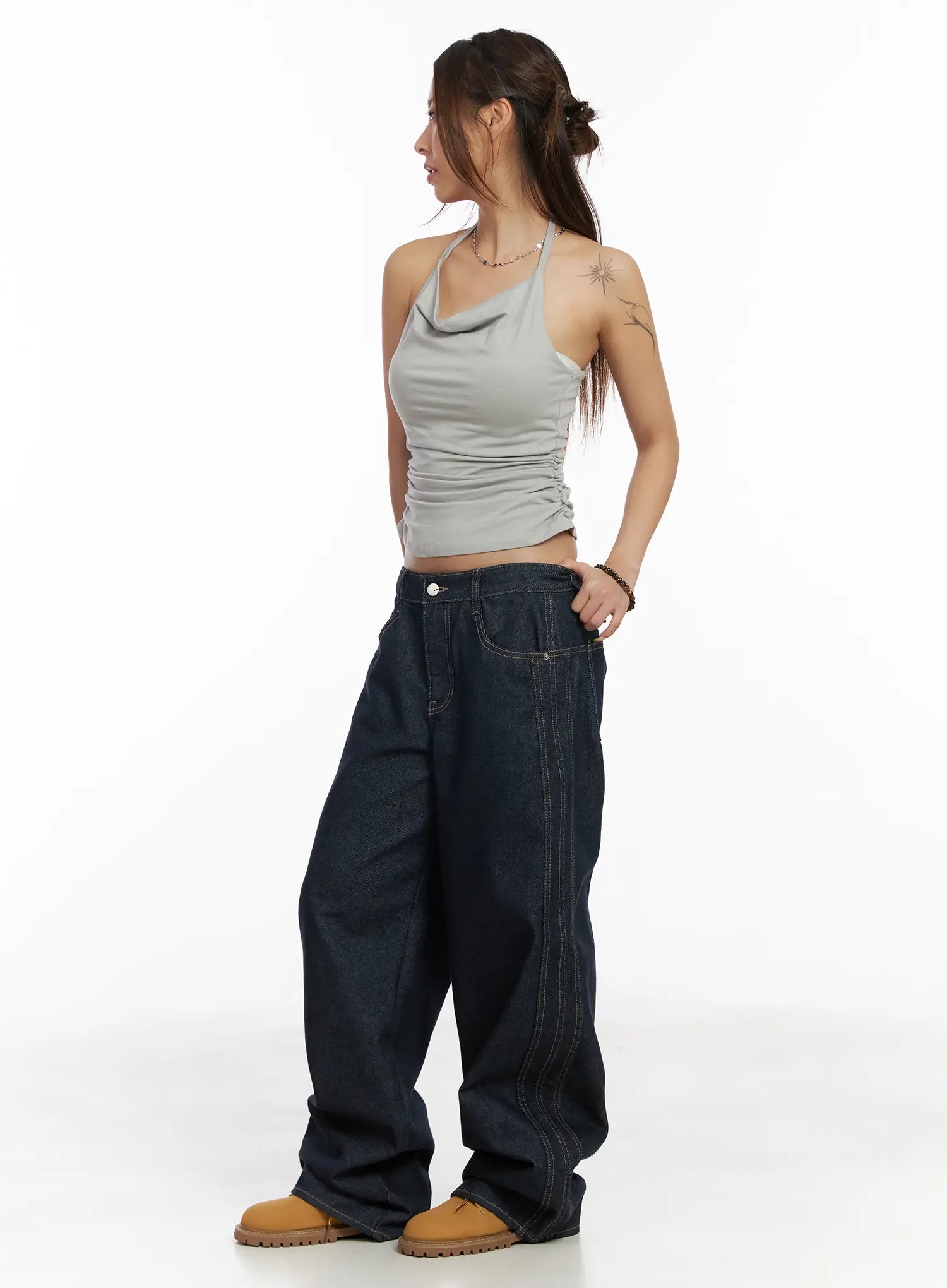 Micah Non-Fade Wide Leg Jeans CM525