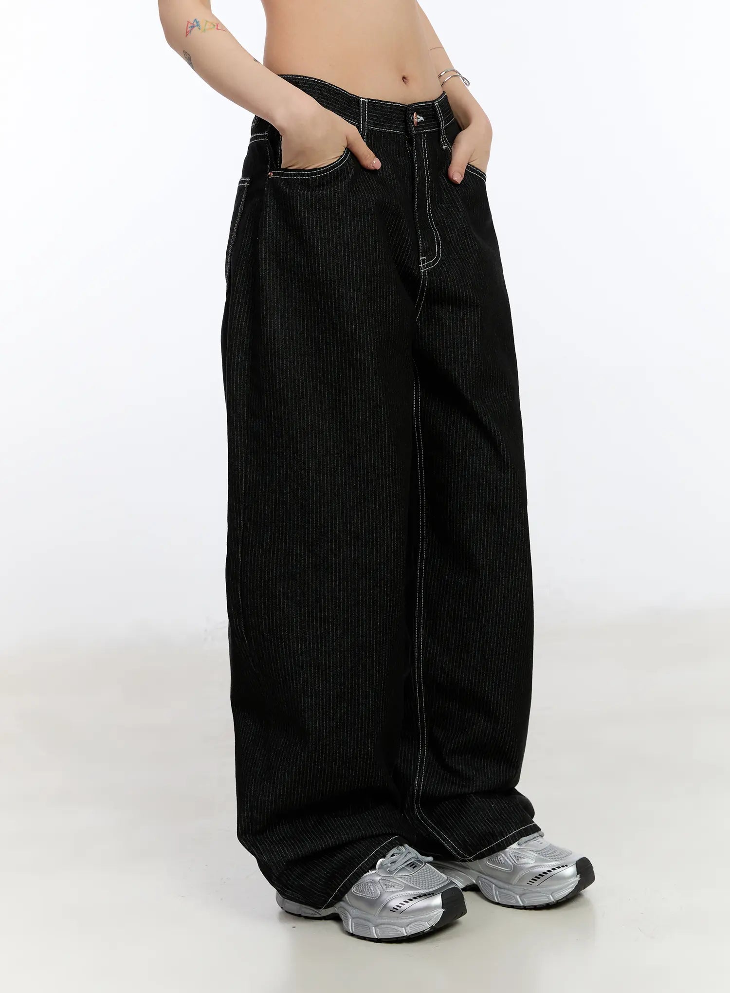 Athe Wide Stripe Jeans CA506