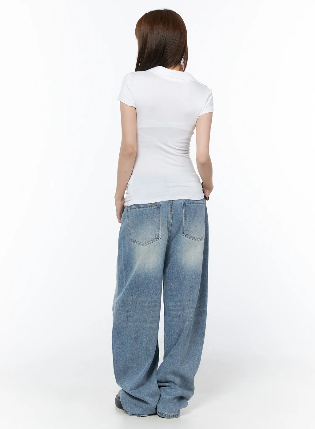 Airi Casual Wide Leg Jeans CY529