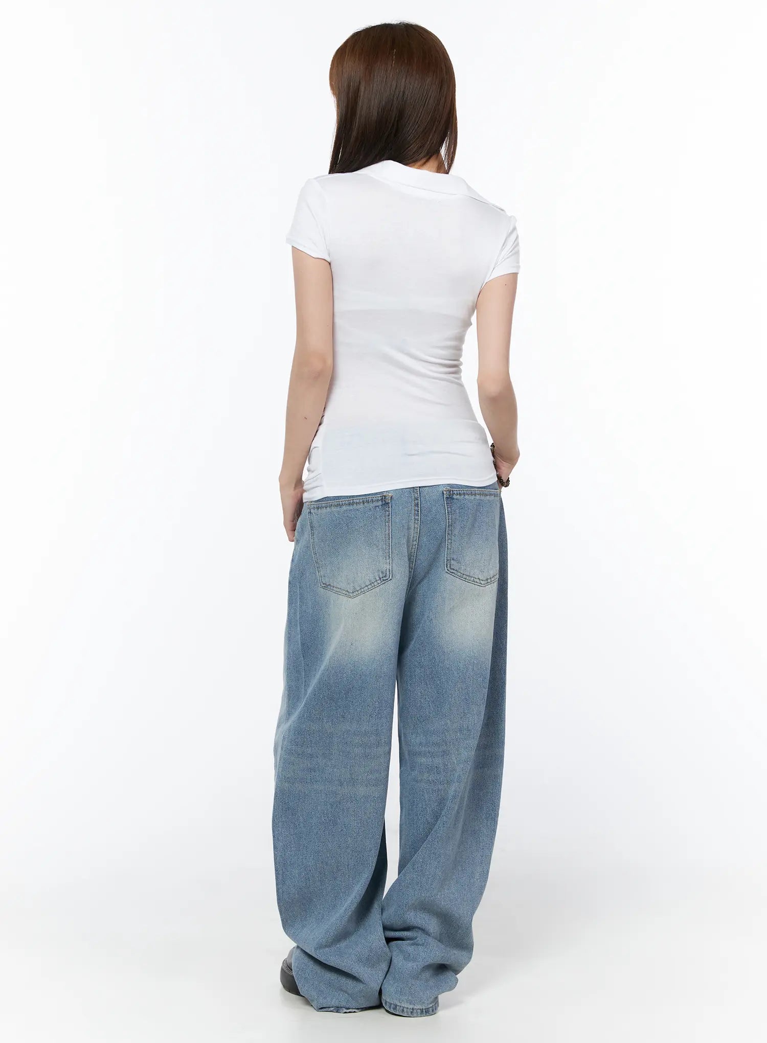 Airi Casual Wide Leg Jeans CY529