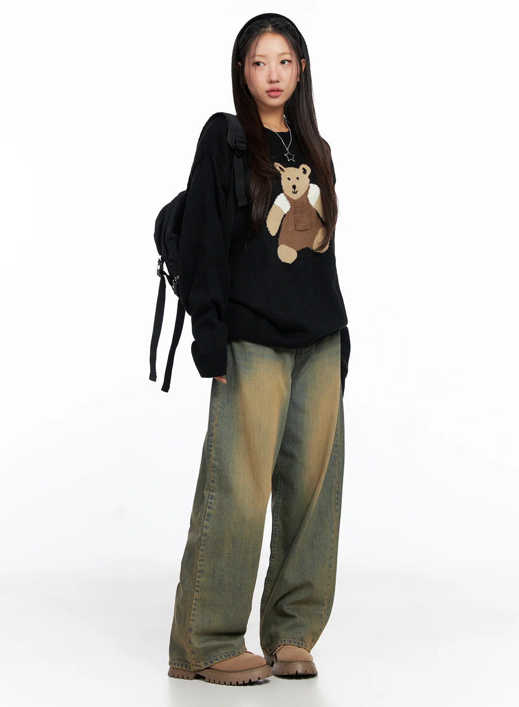 Miley Washed Balloon Baggy Jeans CO515