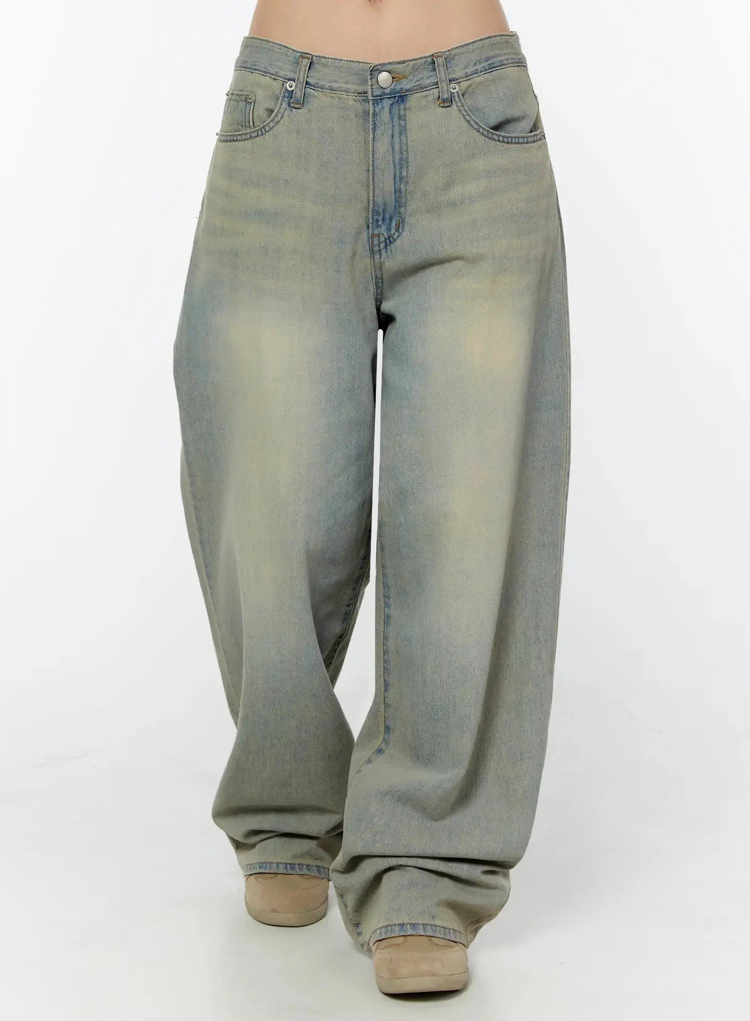 Naia Washed Baggy Jeans IU524