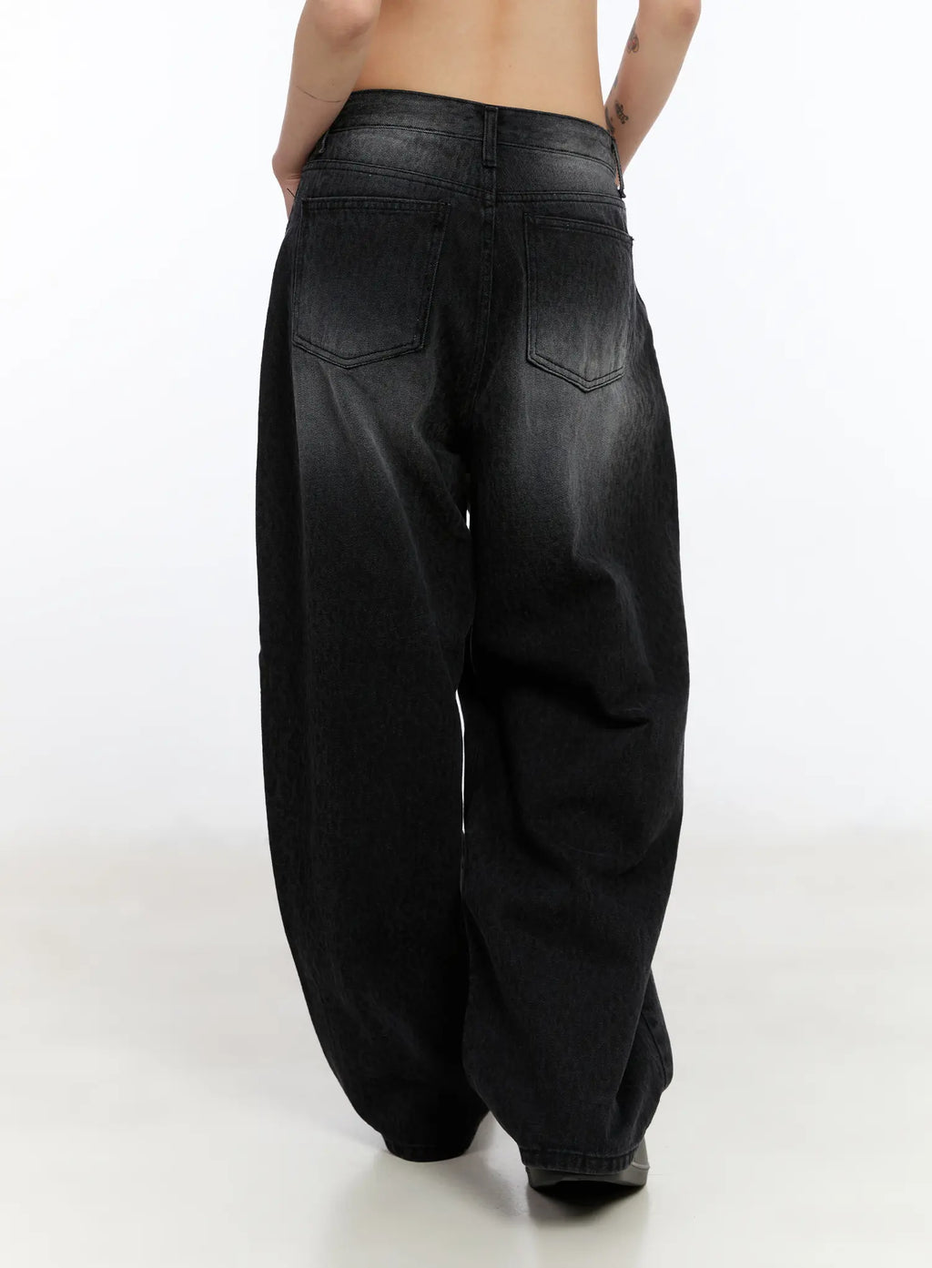 Salma Leopard Print Wide Leg Jeans CA508