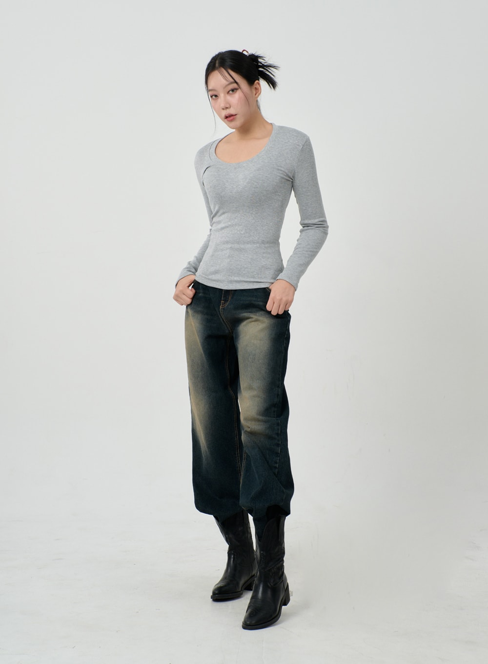 Vintage Washing Baggy Jeans ID23