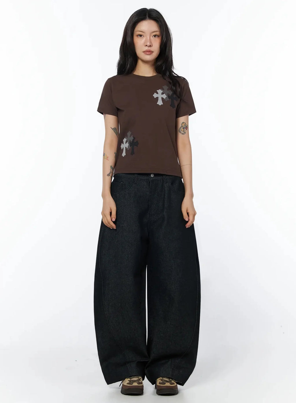 Evania Low-Rise Baggy Jeans IU508