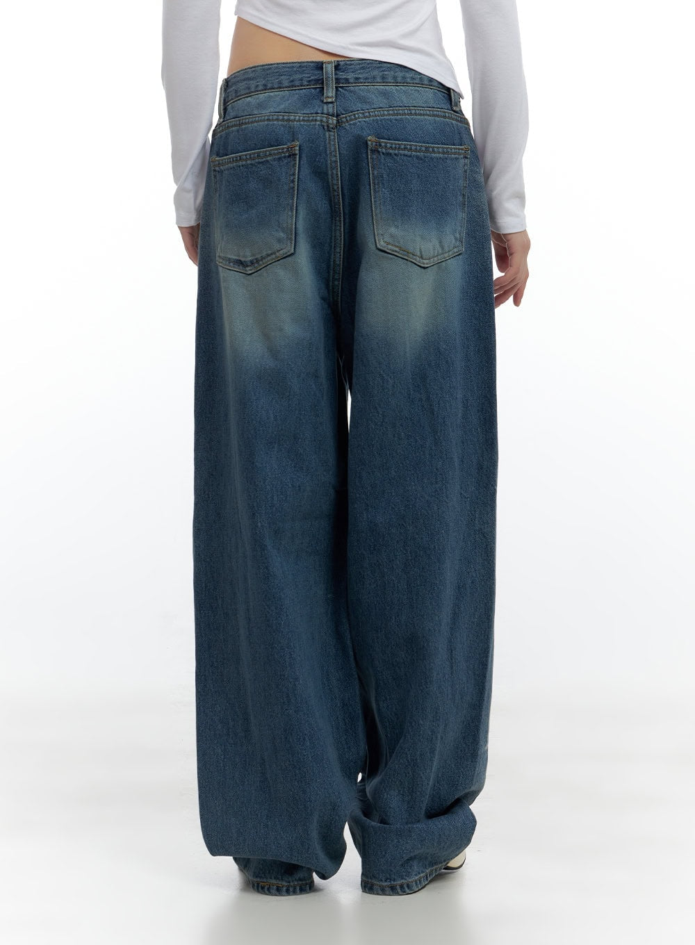 Aria Comfy Cotton Wide Leg Jeans CS420