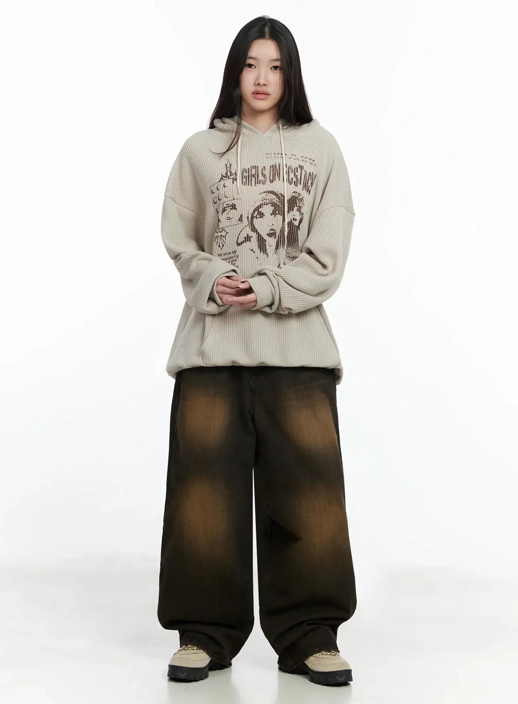 Alayna Vintage Wash Baggy Jeans IM502