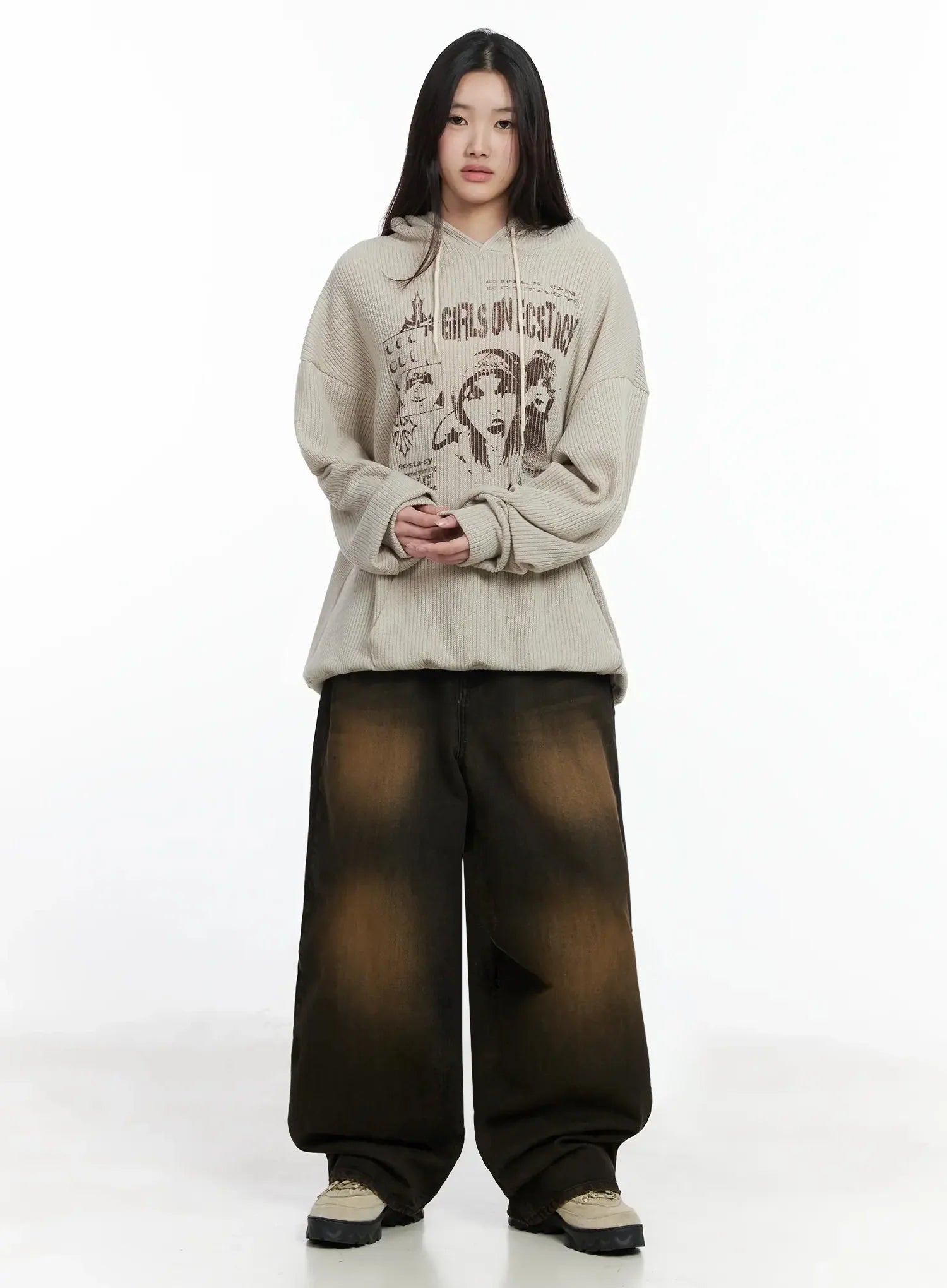 Alayna Vintage Wash Baggy Jeans IM502