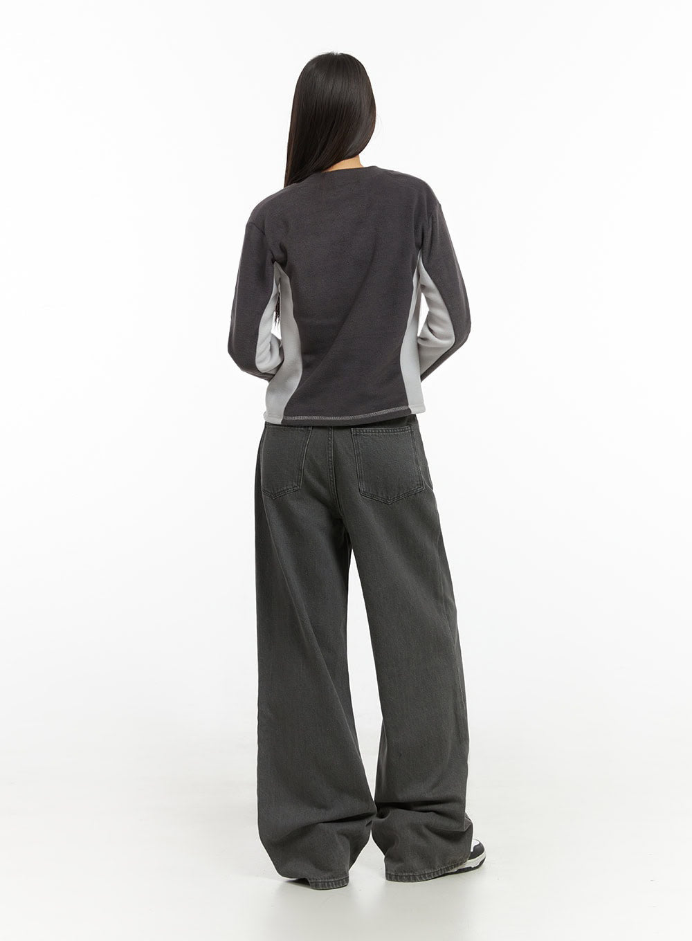 Emery Cotton Strap Baggy Jeans IO409