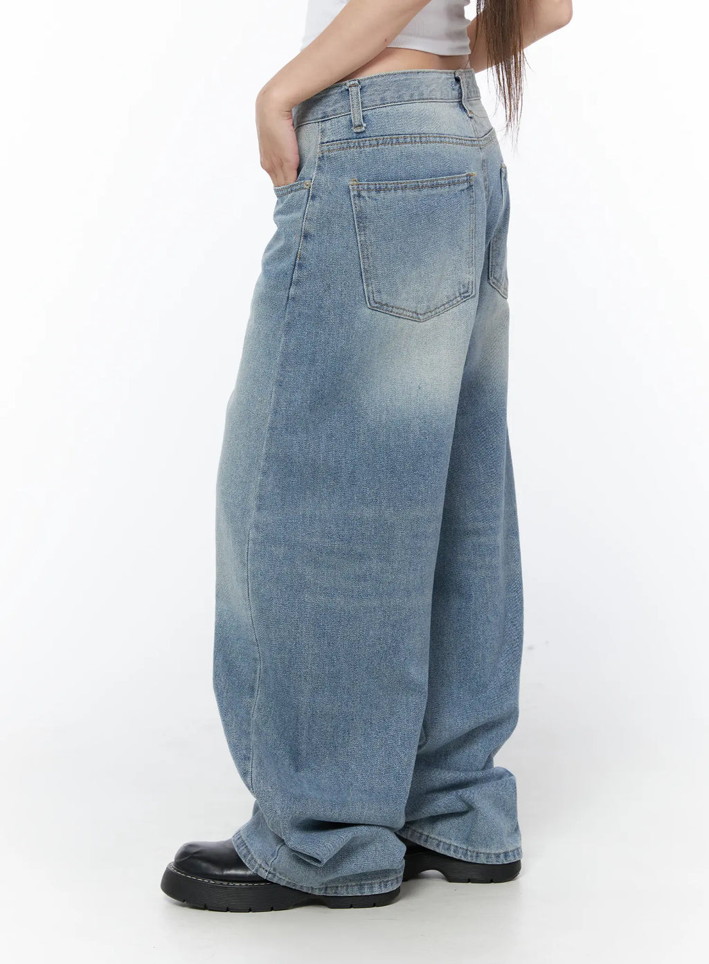 Airi Casual Wide Leg Jeans CY529
