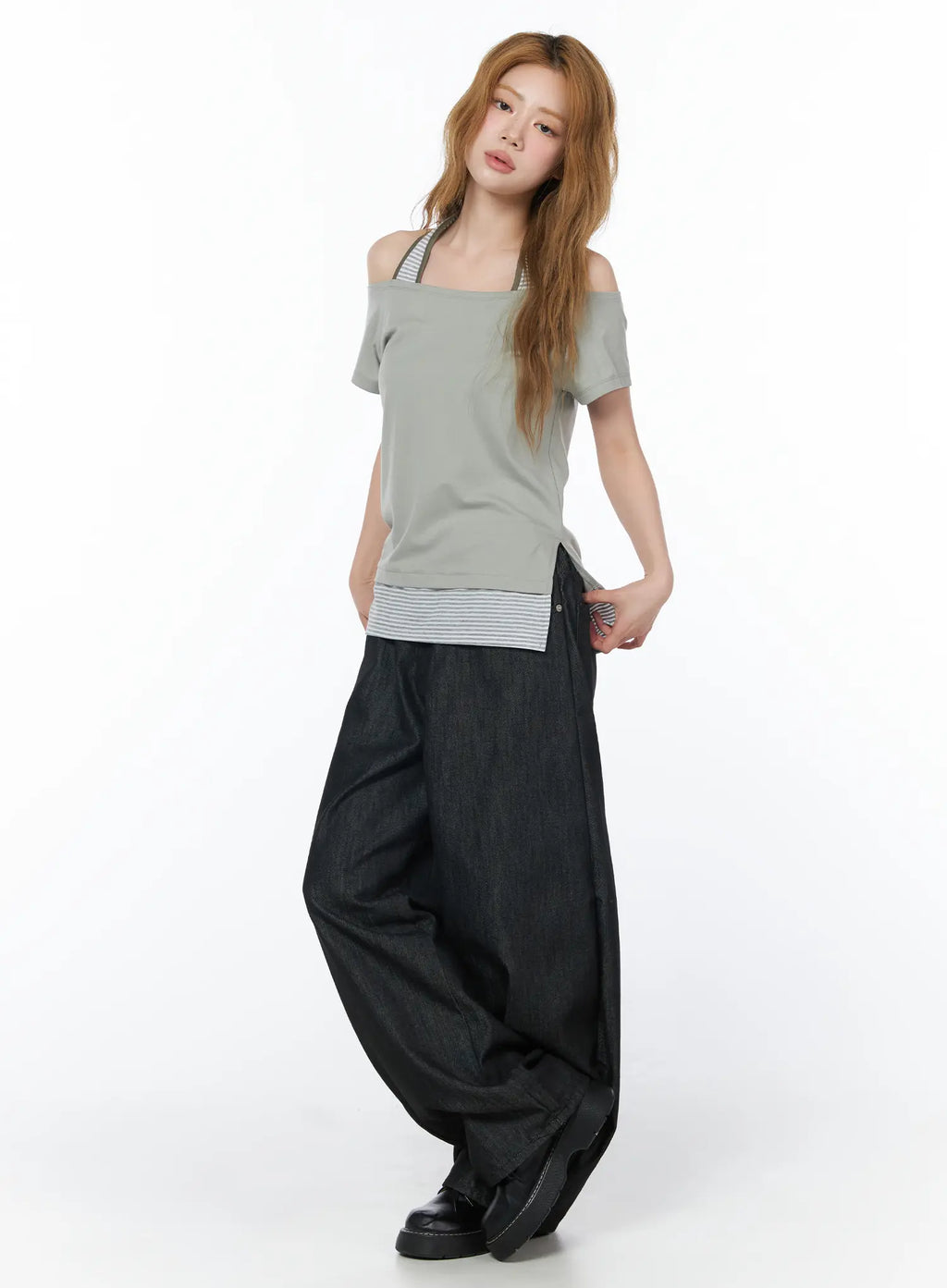 Anaiyah Non-Fade Wide Leg Jeans CY508