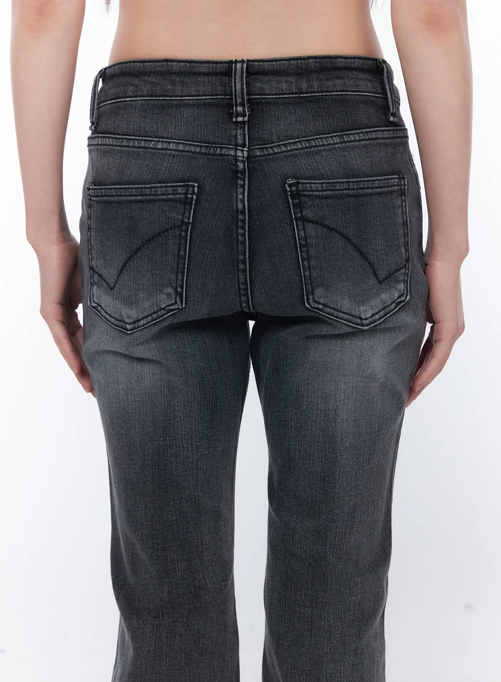 Salem Vintage Wash Low Rise Bootcut Jeans CA530