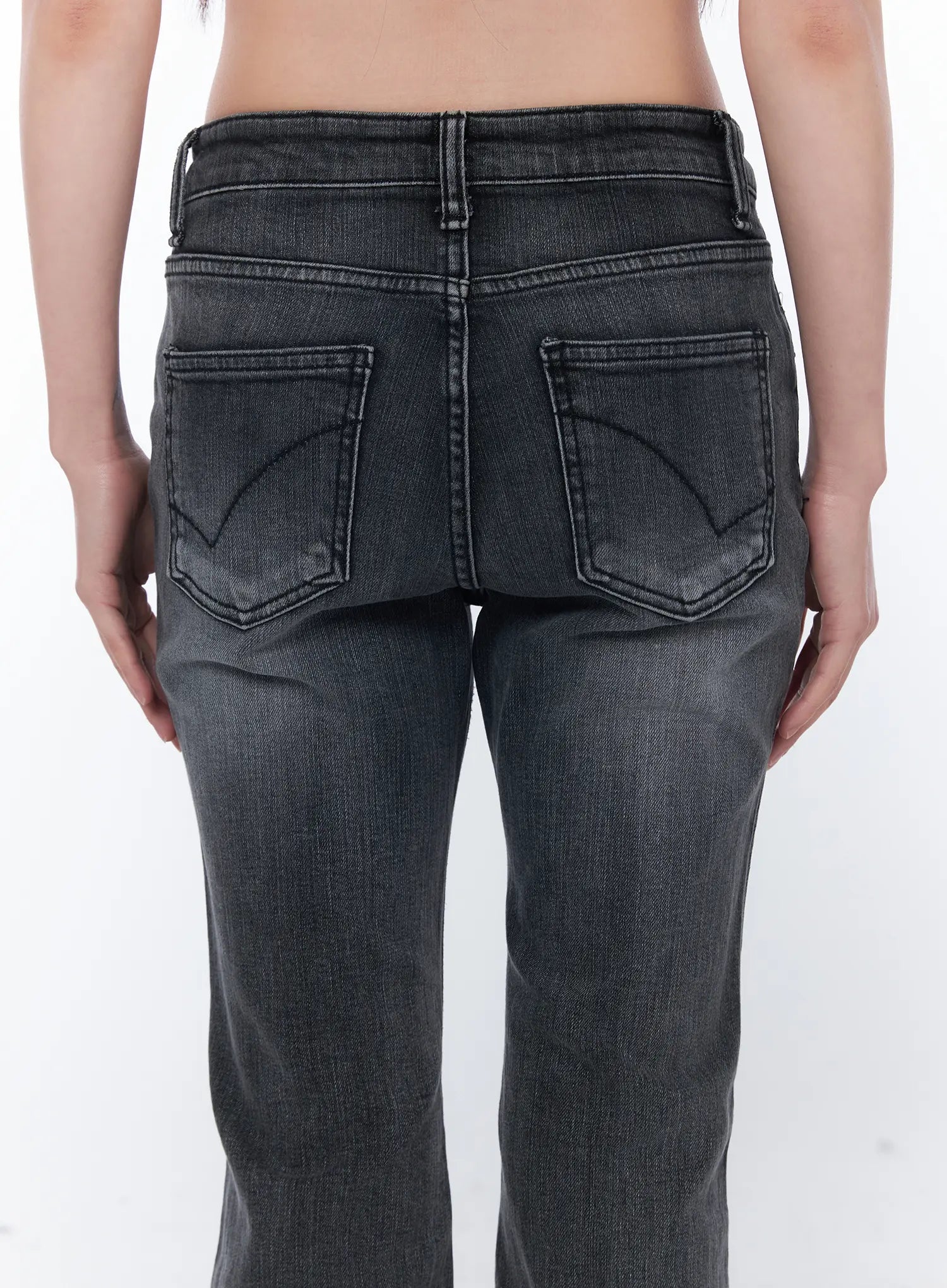 Salem Vintage Wash Low Rise Bootcut Jeans CA530