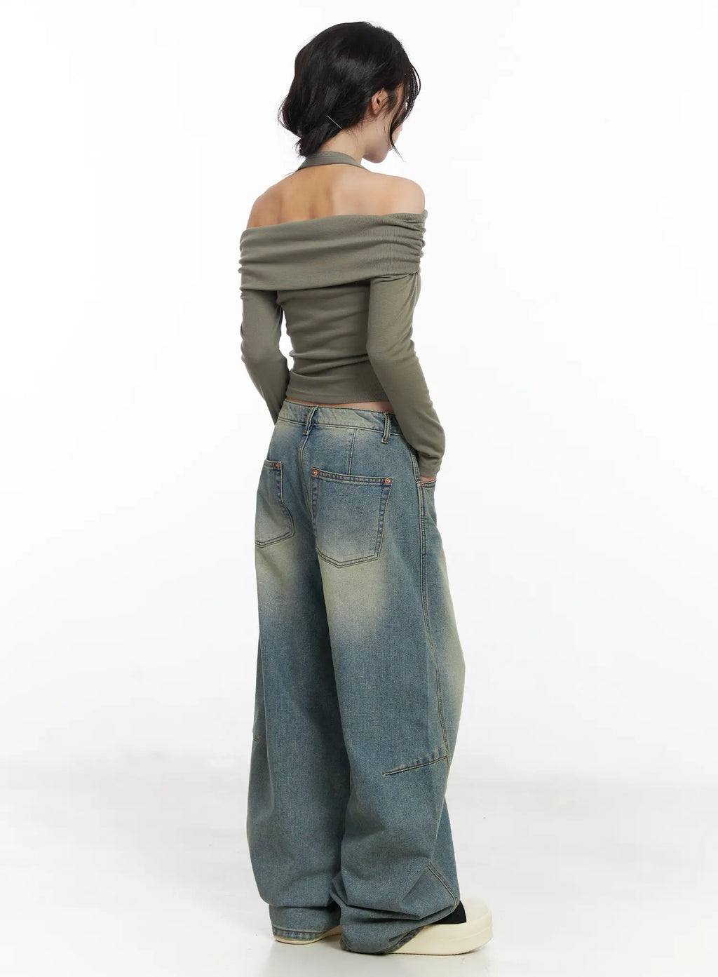 Mariah Wide Leg Baggy Jeans CJ526
