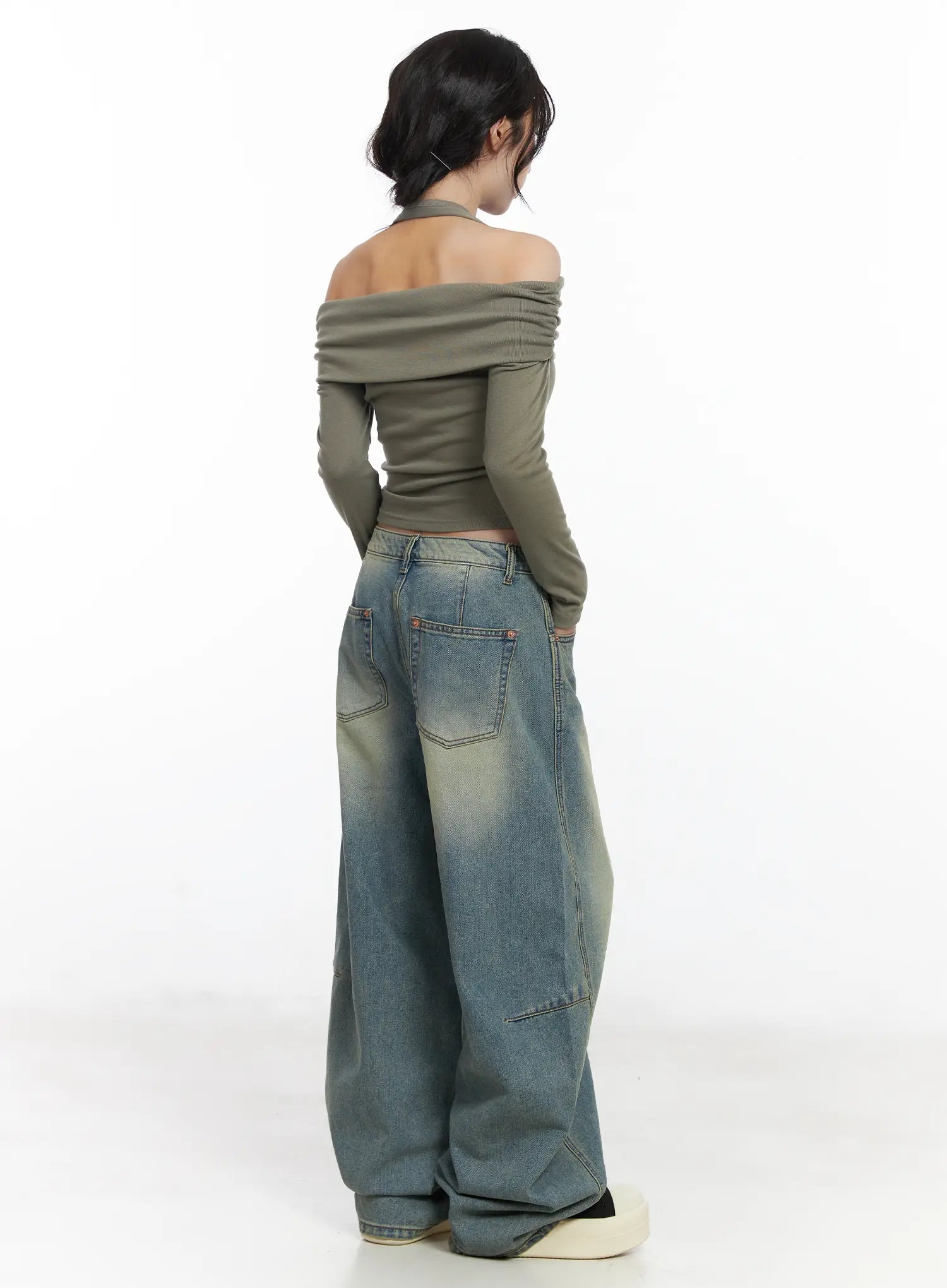 Mariah Wide Leg Baggy Jeans CJ526
