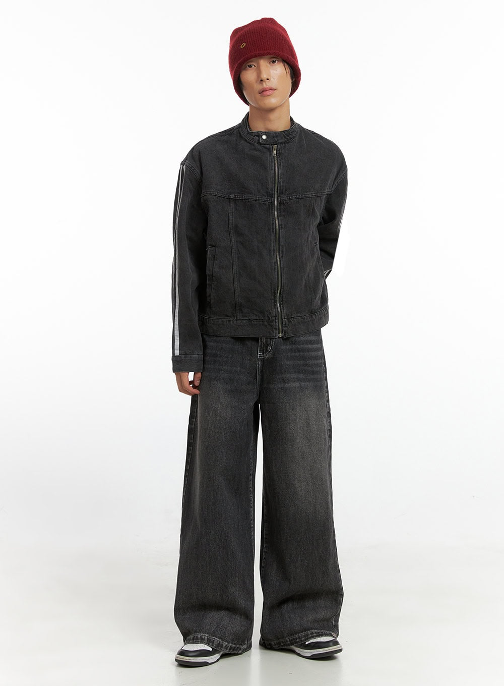 Men's Wide Leg Fit Denim Jeans IO417