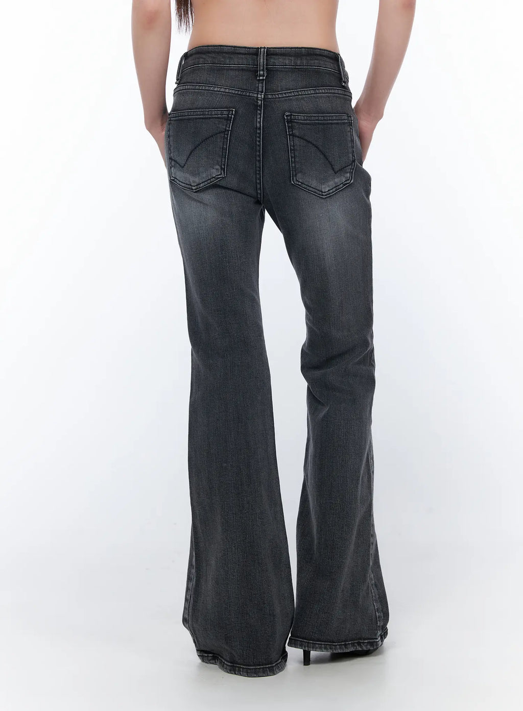 Salem Vintage Wash Low Rise Bootcut Jeans CA530