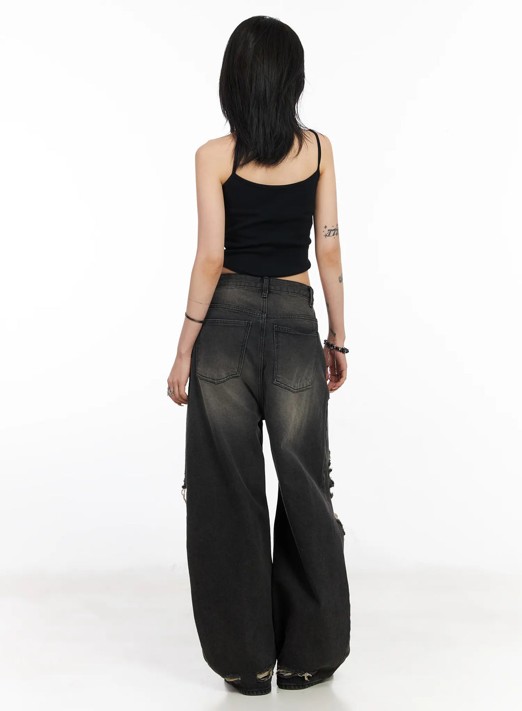 Quincy Distressed Baggy Jeans CF527