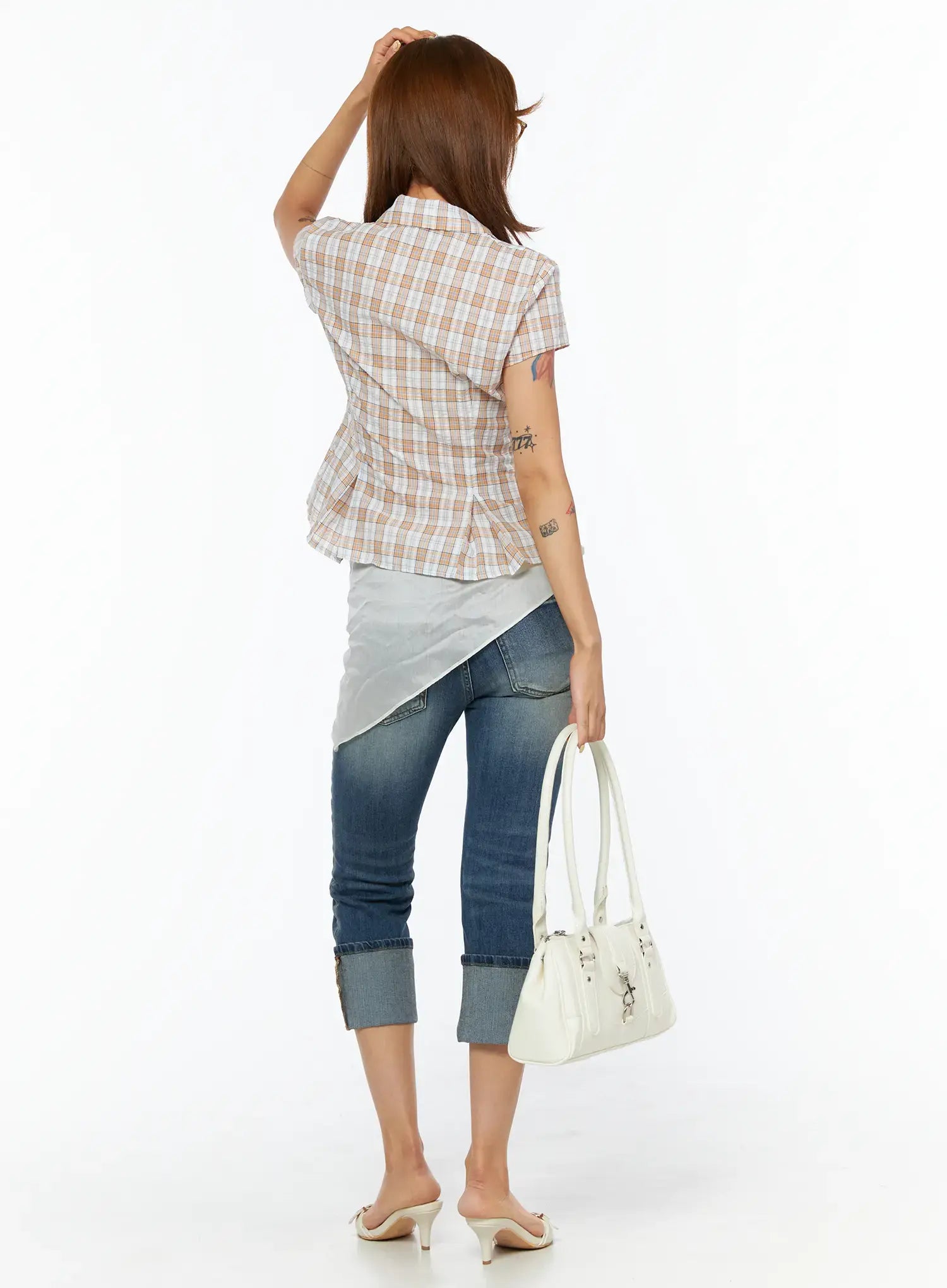 Rena Roll-Up Capri Jeans CU517