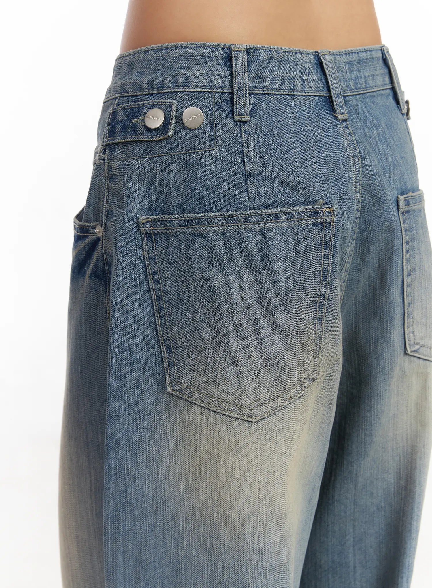 Ricci Washed Low-Rise Baggy Jeans CM520