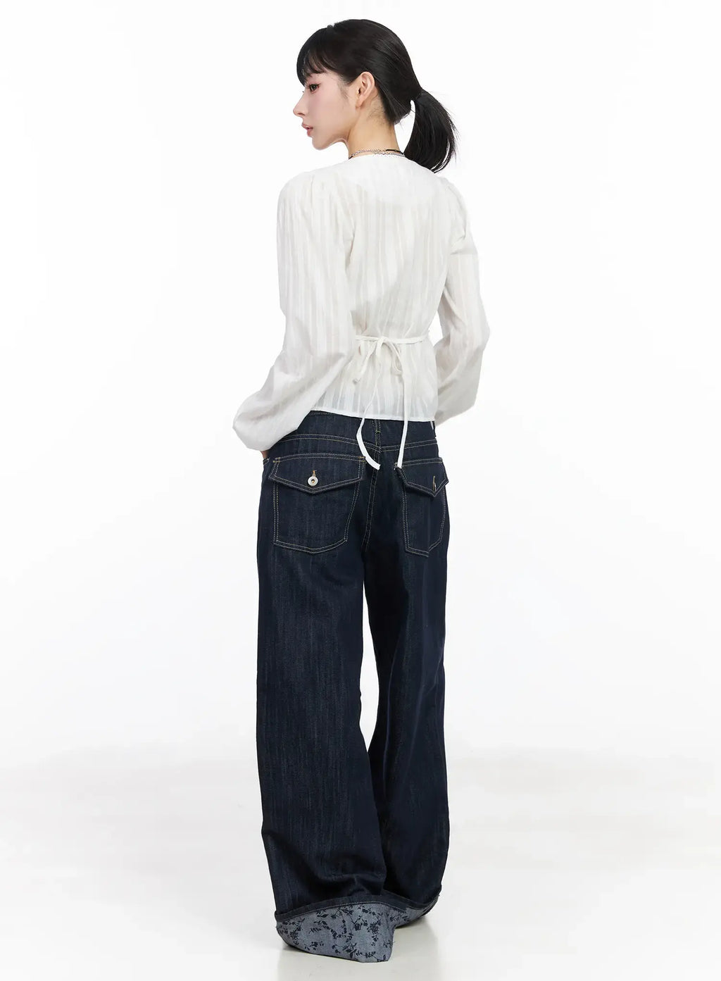 Raya Cuffed Baggy Jeans CF518