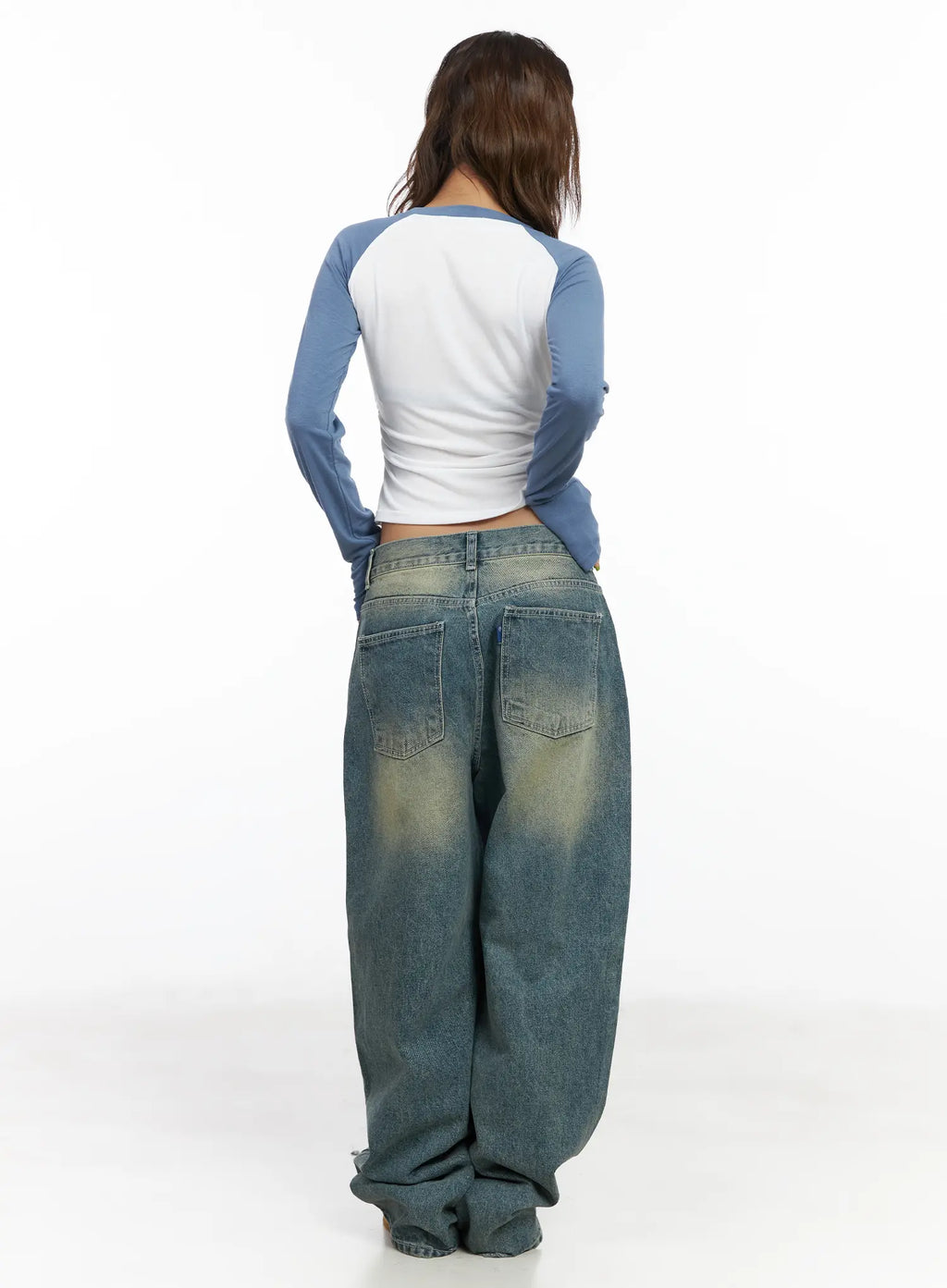 Sol Vintage Washed Baggy Jeans CF512