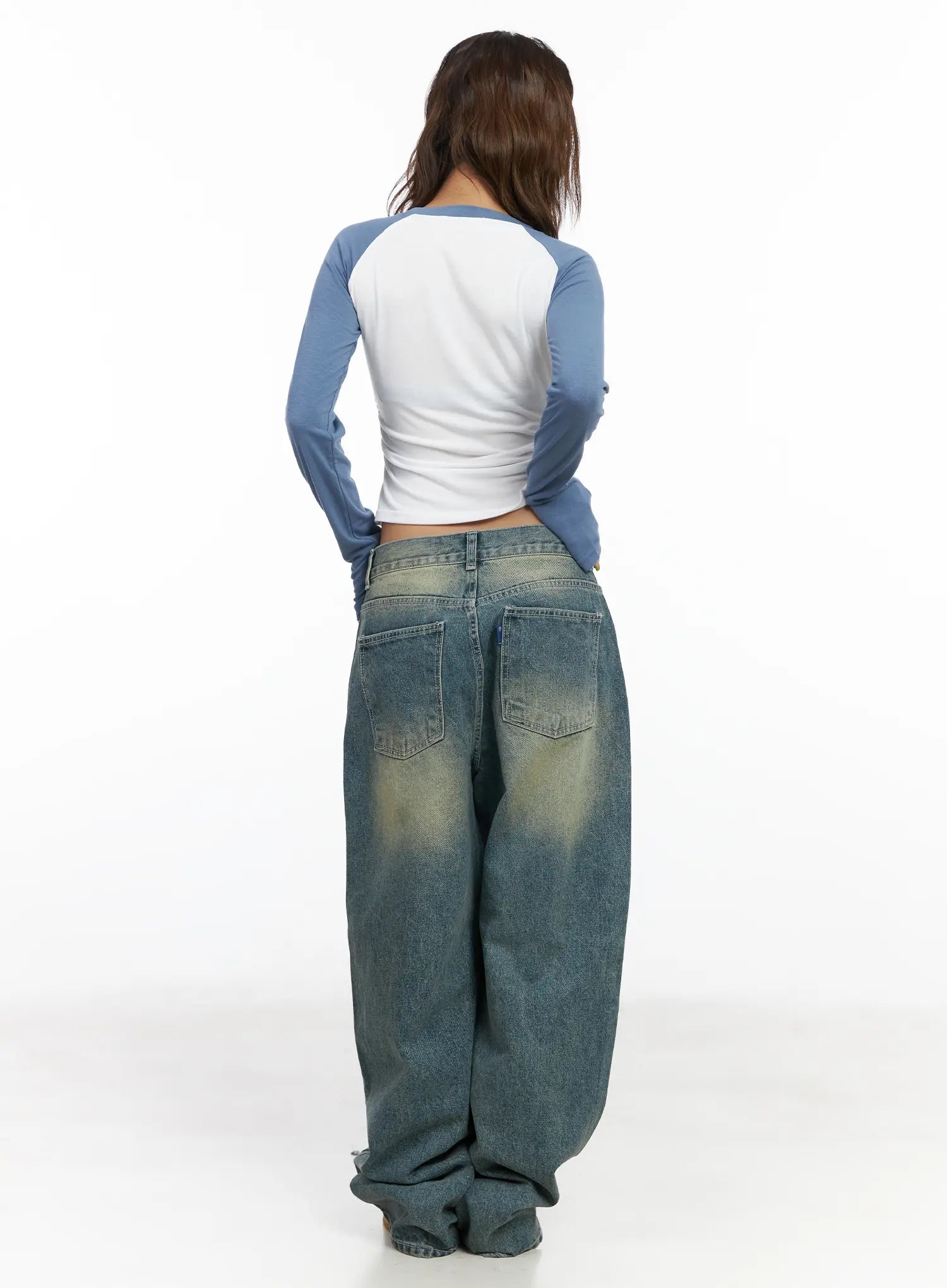 Sol Vintage Washed Baggy Jeans CF512