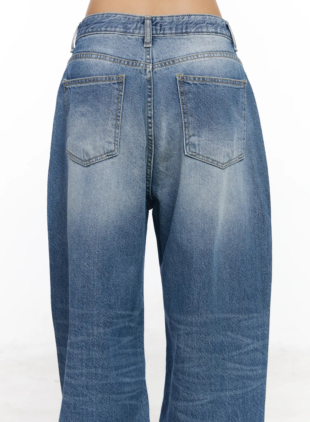 Alora Vintage Washed Wide Leg Jeans CF513