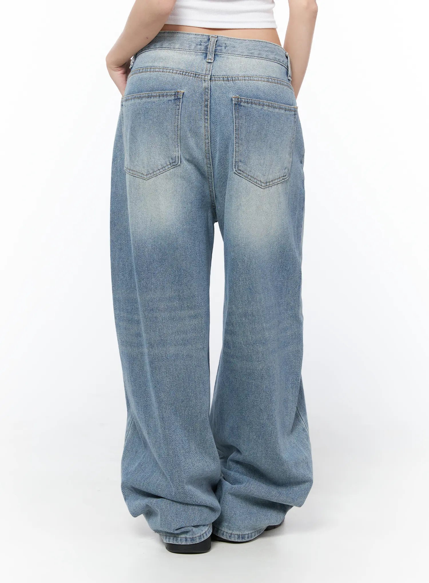 Airi Casual Wide Leg Jeans CY529