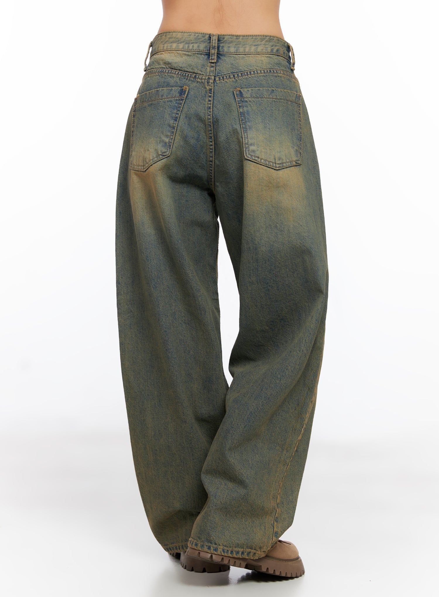 Miley Washed Balloon Baggy Jeans CO515