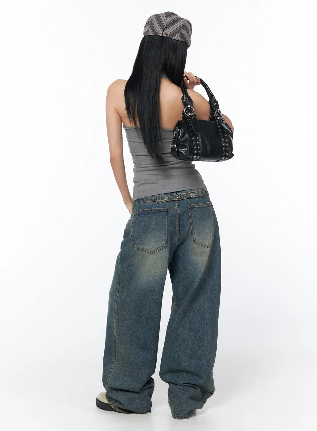 Brit Relaxed Fit Wide Leg Jeans CY512