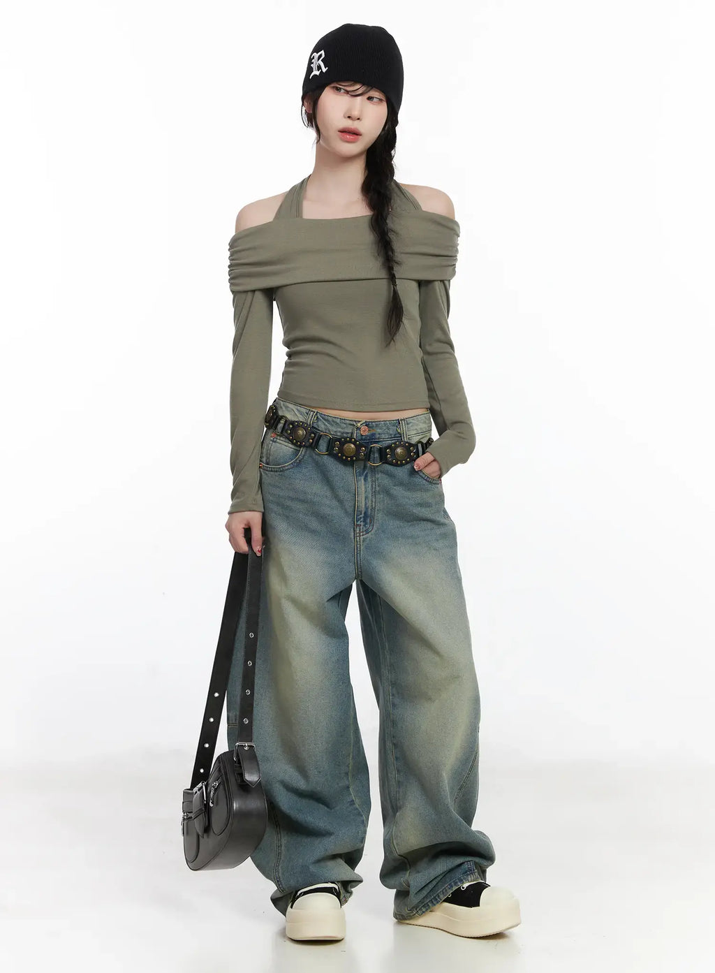 Mariah Wide Leg Baggy Jeans CJ526