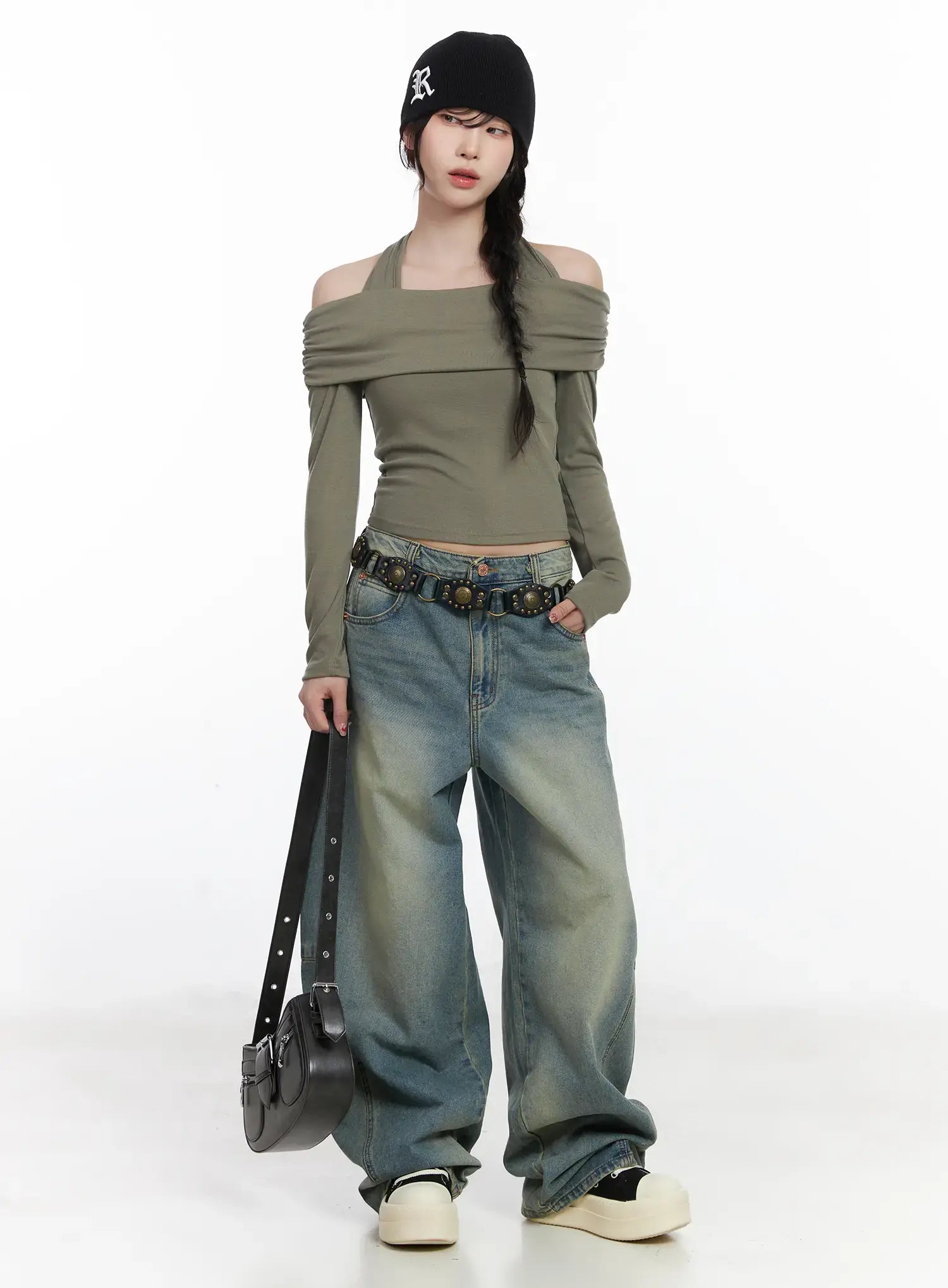 Mariah Wide Leg Baggy Jeans CJ526