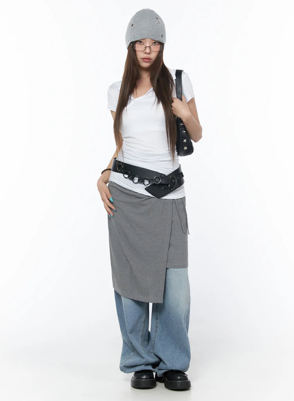 Airi Casual Wide Leg Jeans CY529