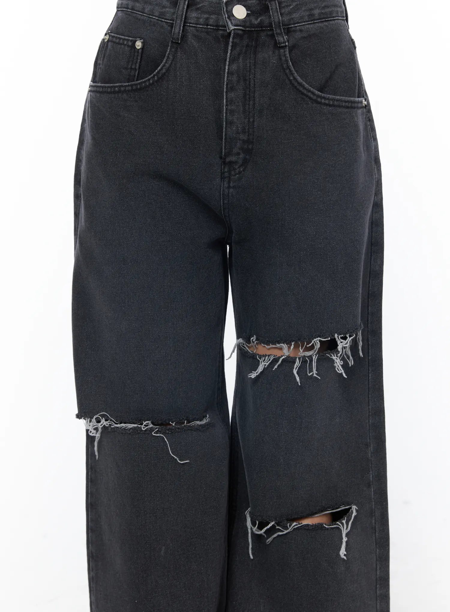 Nami Distressed Wide Leg Jeans CY529