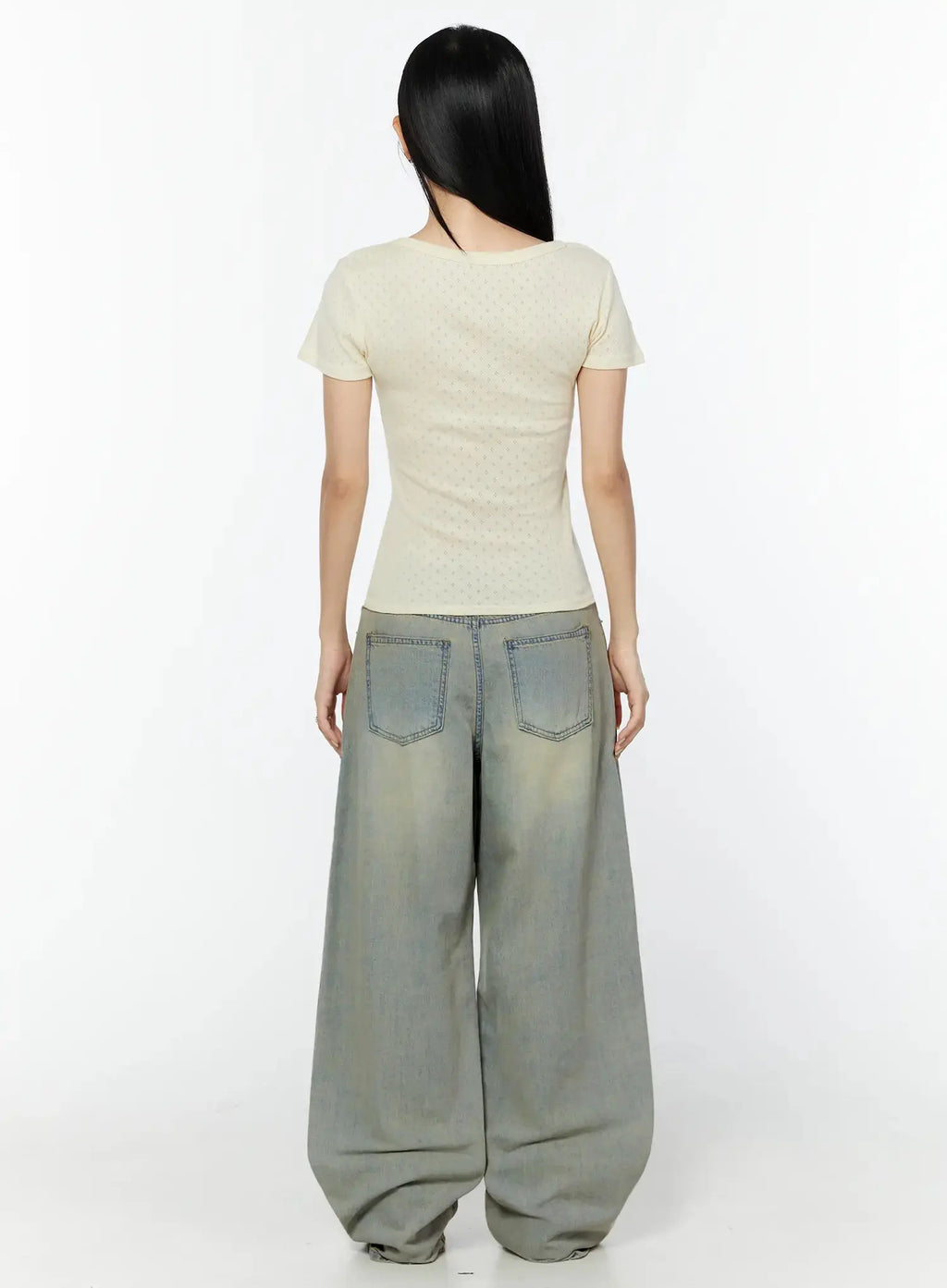 Naia Washed Baggy Jeans IU524