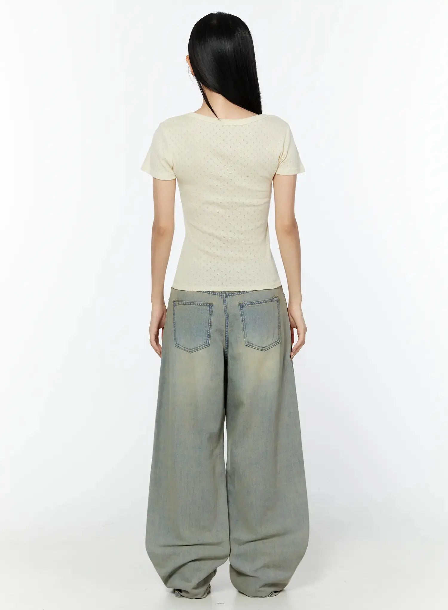 Naia Washed Baggy Jeans IU524