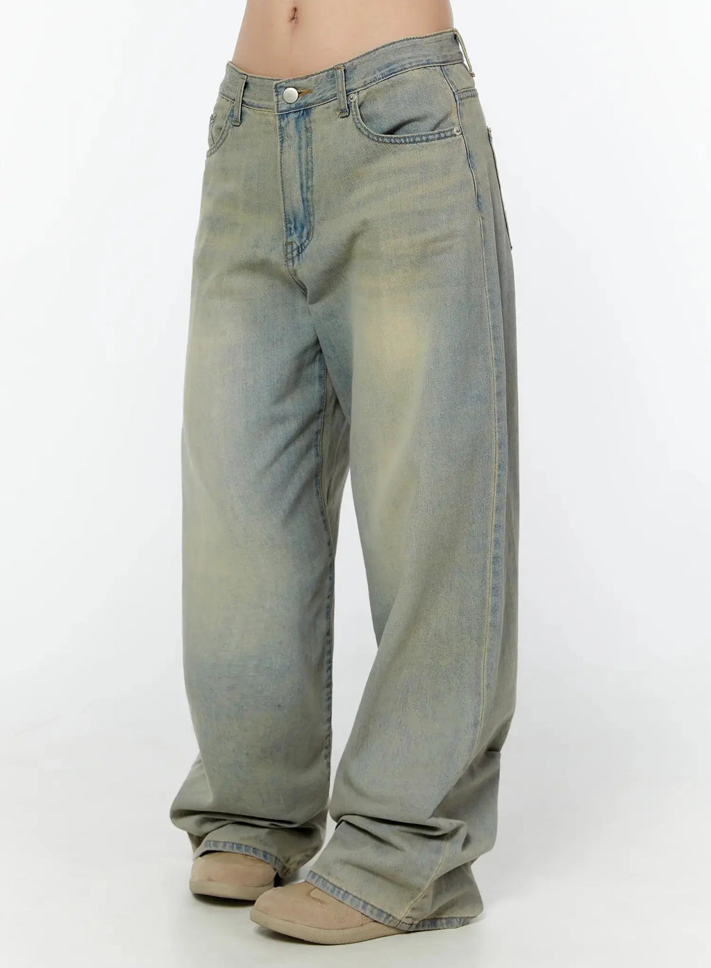 Naia Washed Baggy Jeans IU524