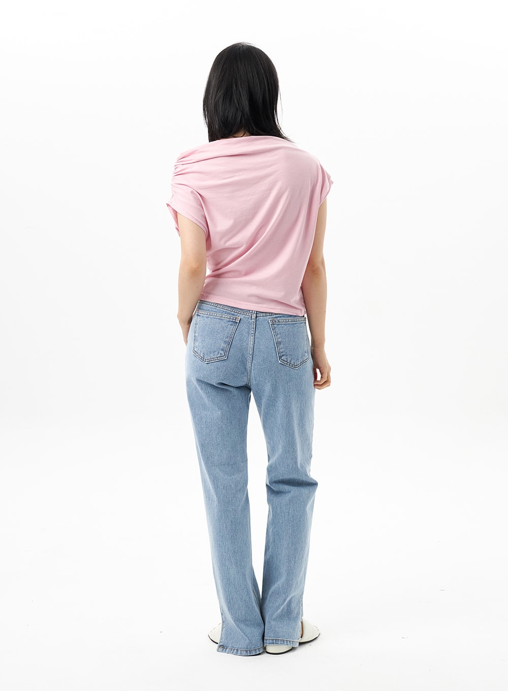 Slit Detail Jeans OU314