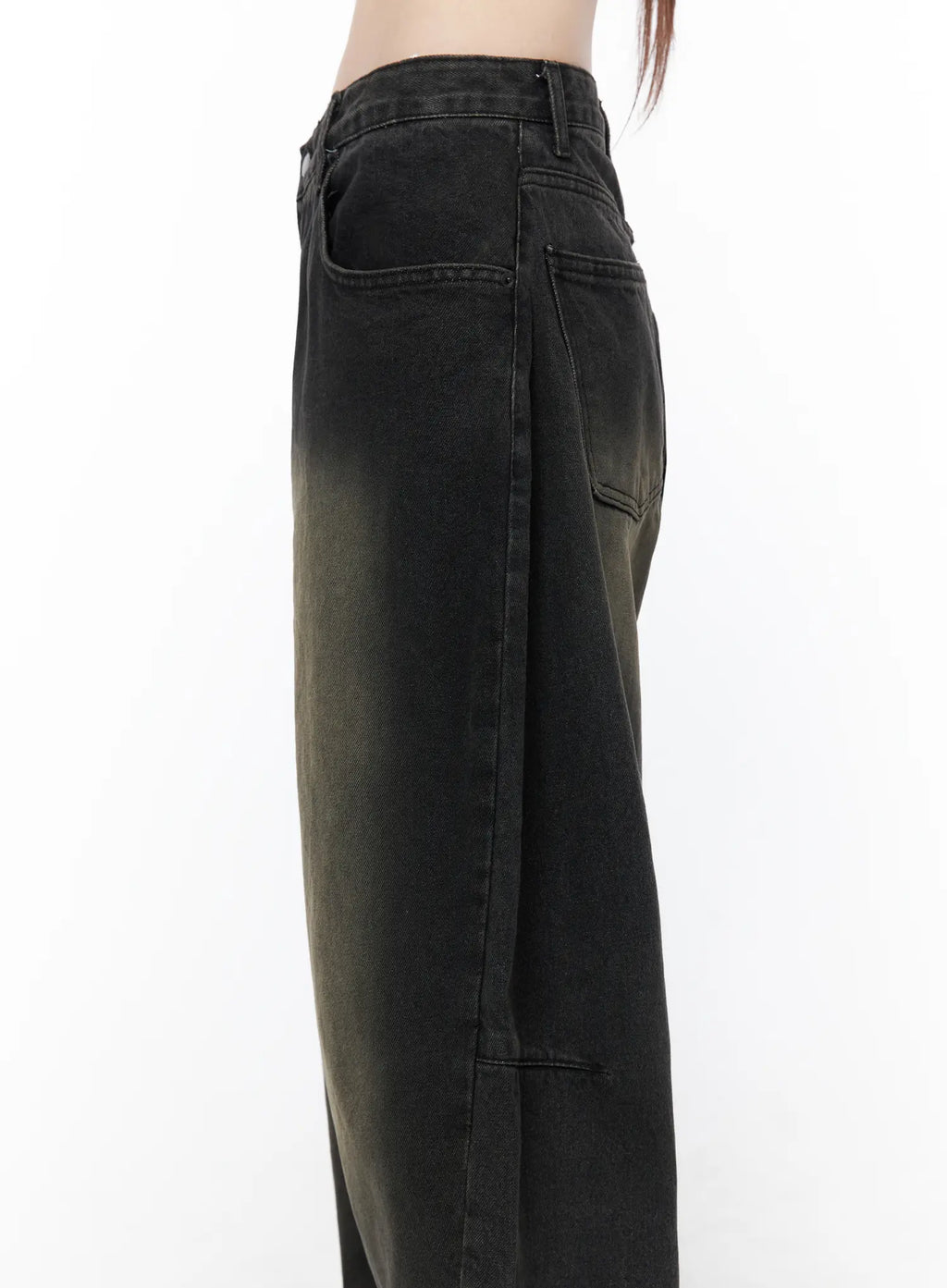 Bodie Vintage Wash Wide Leg Jeans CU519